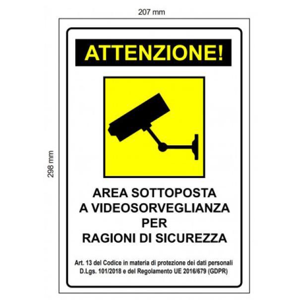 apicoltura.com cartello area videosorvegliata - foto 1