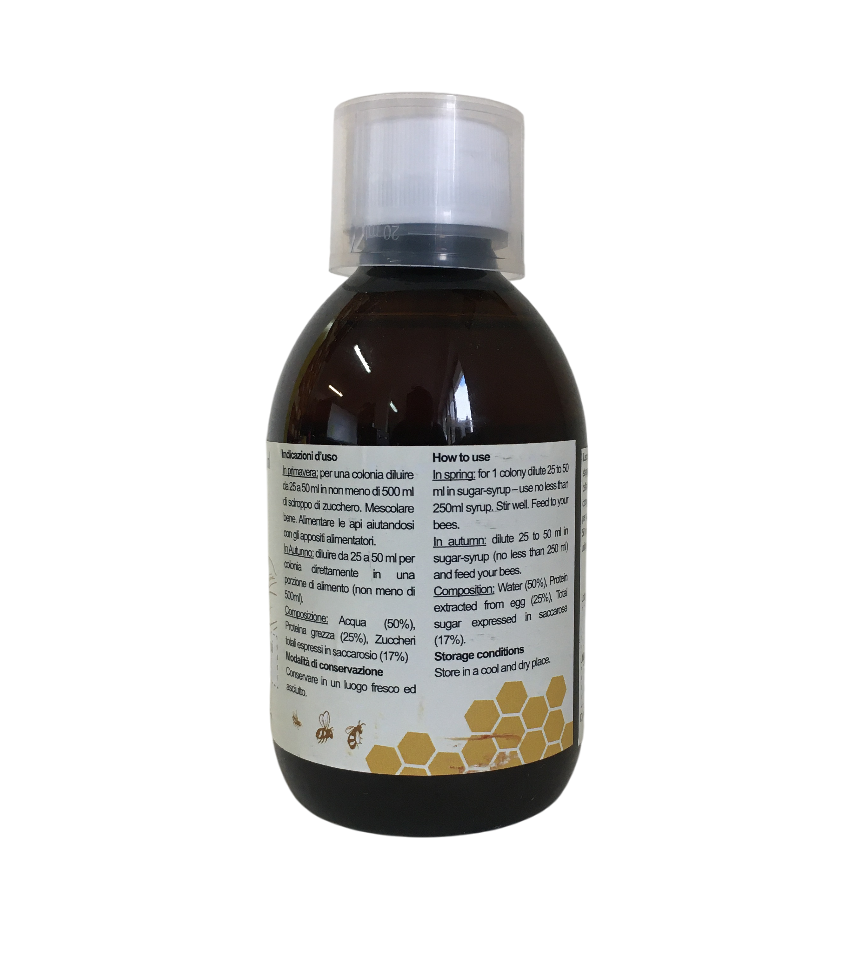 Retro flacone Lisoplus 250 ml con istruzioni di utilizzo e composizione