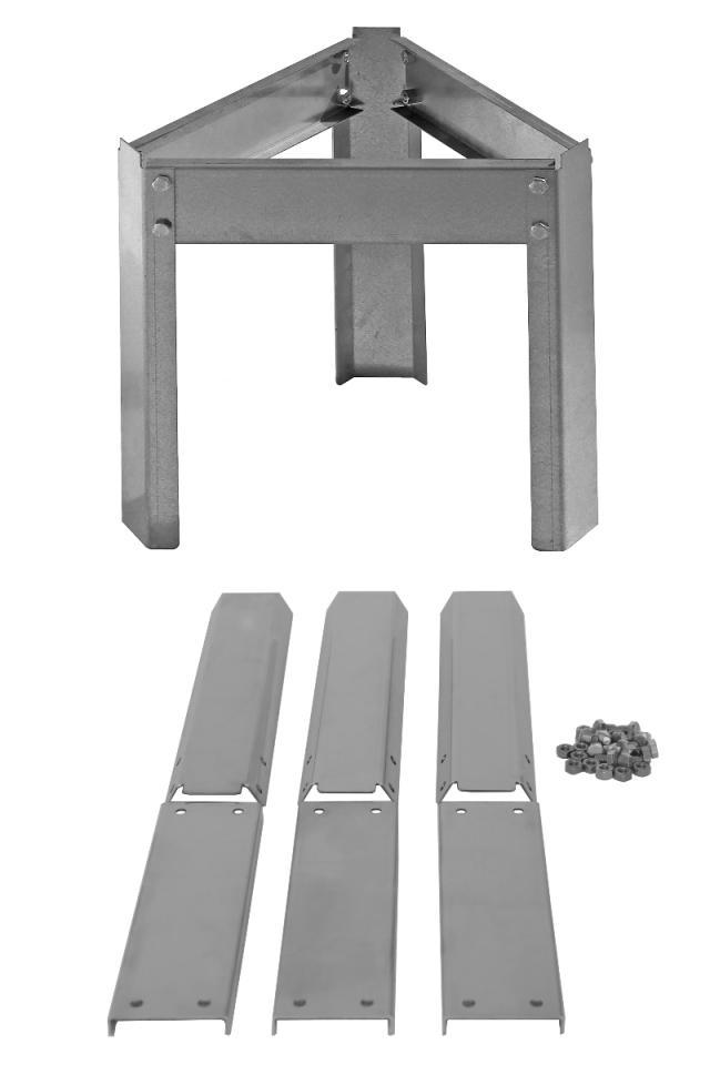 Supporto smontabile in acciaio inox per maturatore 100 kg