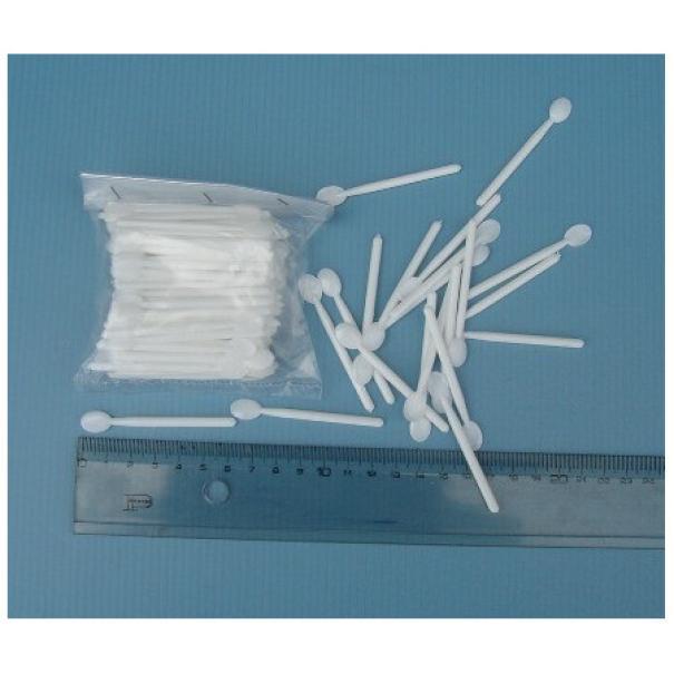 apicoltura.com palettino - cucchiaino in plastica per  pappa reale (confezione da 100 pz) - foto 1