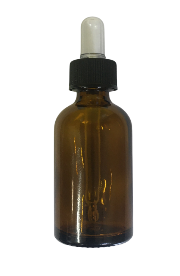 Flacone in vetro ambrato da 30 ml con contagocce per propoli oli essenziali e soluzioni liquide alimentari