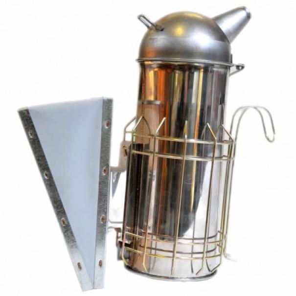 Affumicatore apicoltura acciaio inox griglia protettiva dimensioni compatte