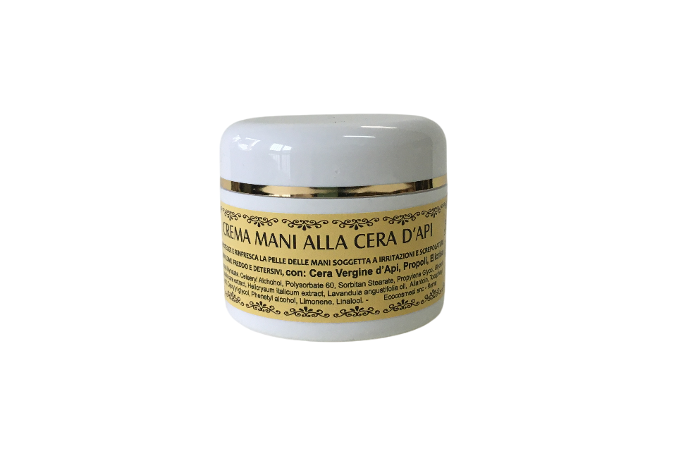 Vasetto crema mani cera d'api 50 ml Coop Melissa con etichetta oro