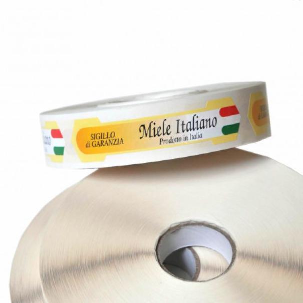 rotolo sigilli adesivi garanzia miele italiano piccolo apicoltura.com