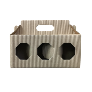 Scatoletta porta vasetti avana per 3 vasi da 250 g di miele