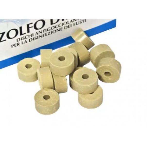 Dischetti di zolfo per sanificazione e apicoltura in confezione da 1 kg