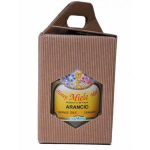 Scatoletta porta vasetto avana per 1 vaso da 1000 g di miele