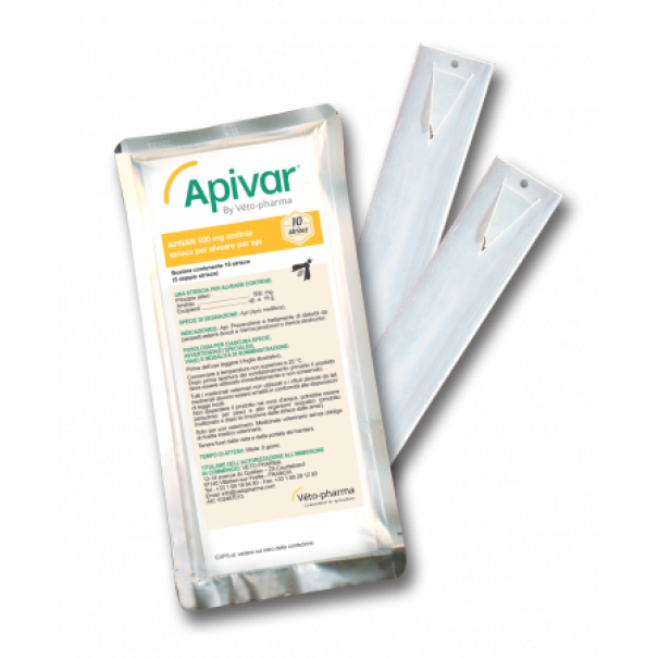 strisce acaricide apivar con amitrax per trattamento varroa api