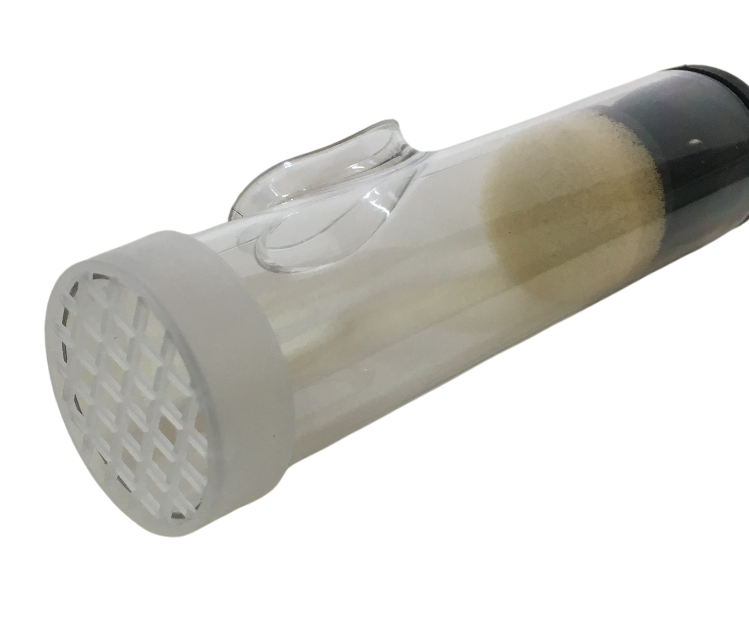 Dettaglio pistone ferma regina con schiuma interna e superficie grigliata