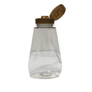Vasetto dosatore squeezer in plastica da 250 cc (350 g), bocca ø4 cm
