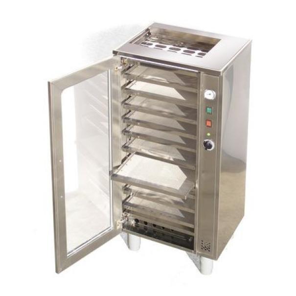 Armadio essiccatoio per polline in acciaio inox a 10 cassetti professionale