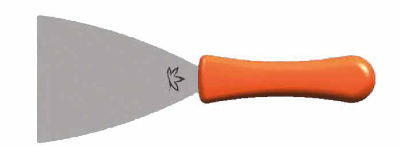 Spatola larga in acciaio inox per pulizia e apiario con manico ergonomico