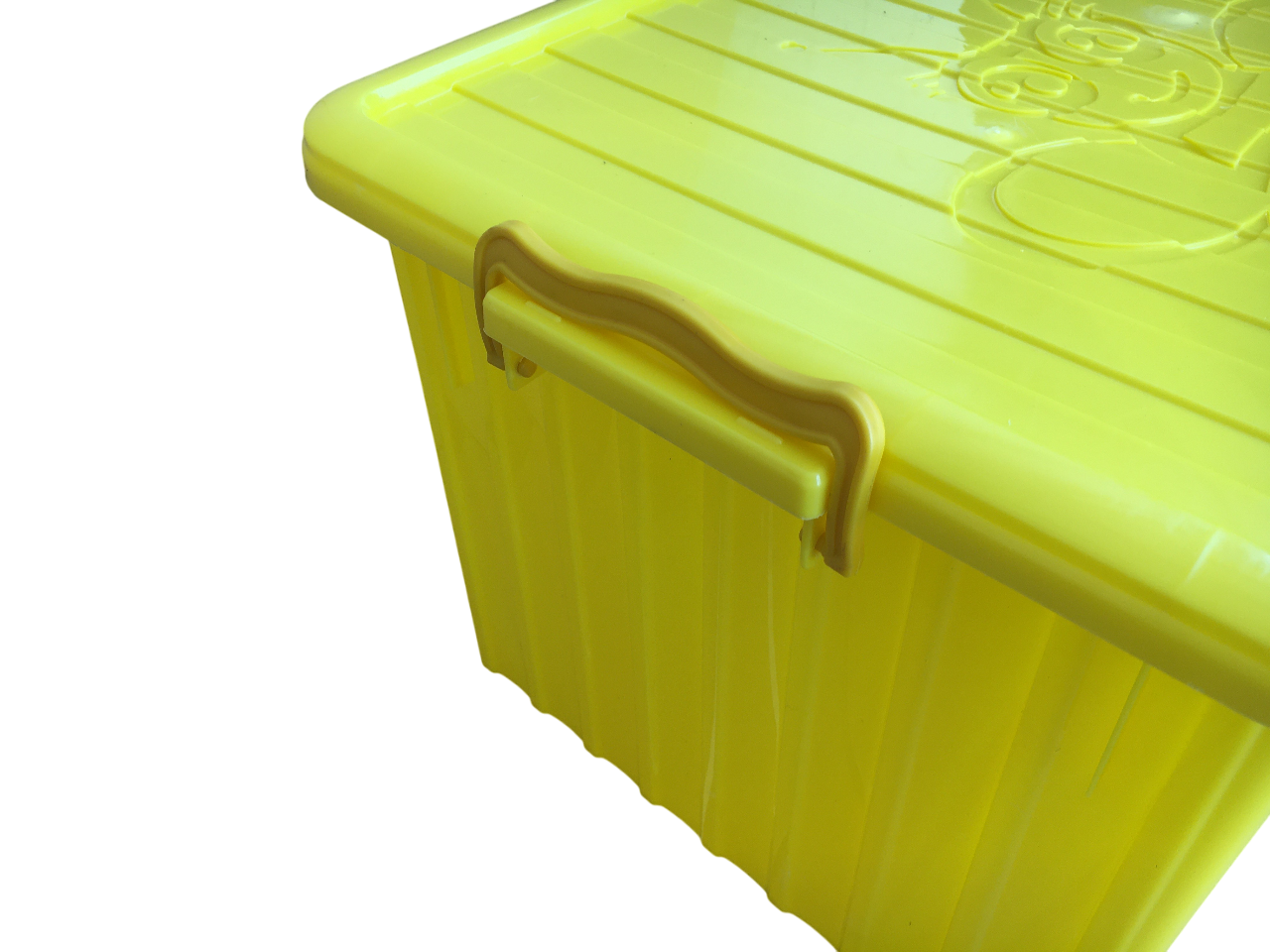 Maniglia ergonomica e chiusura della cassa di servizio gialla per 8 favi compatibile apiario