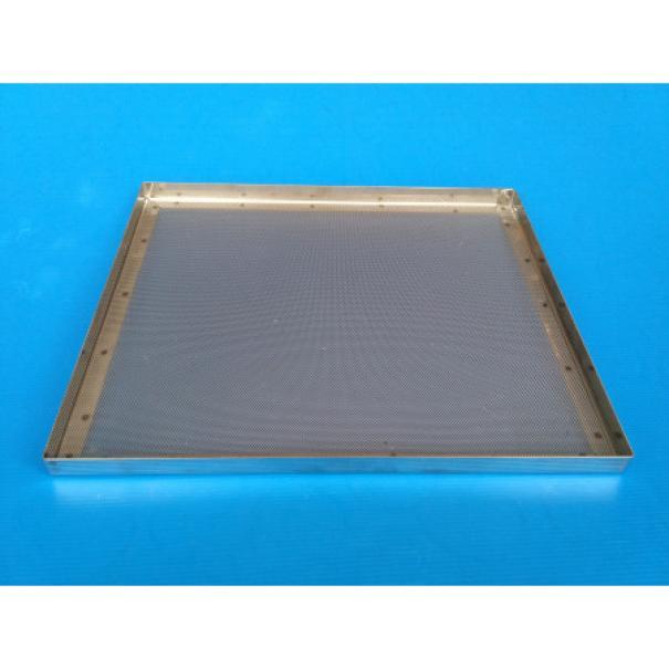 Cassettino in rete inox per essiccatoio polline visto da sopra