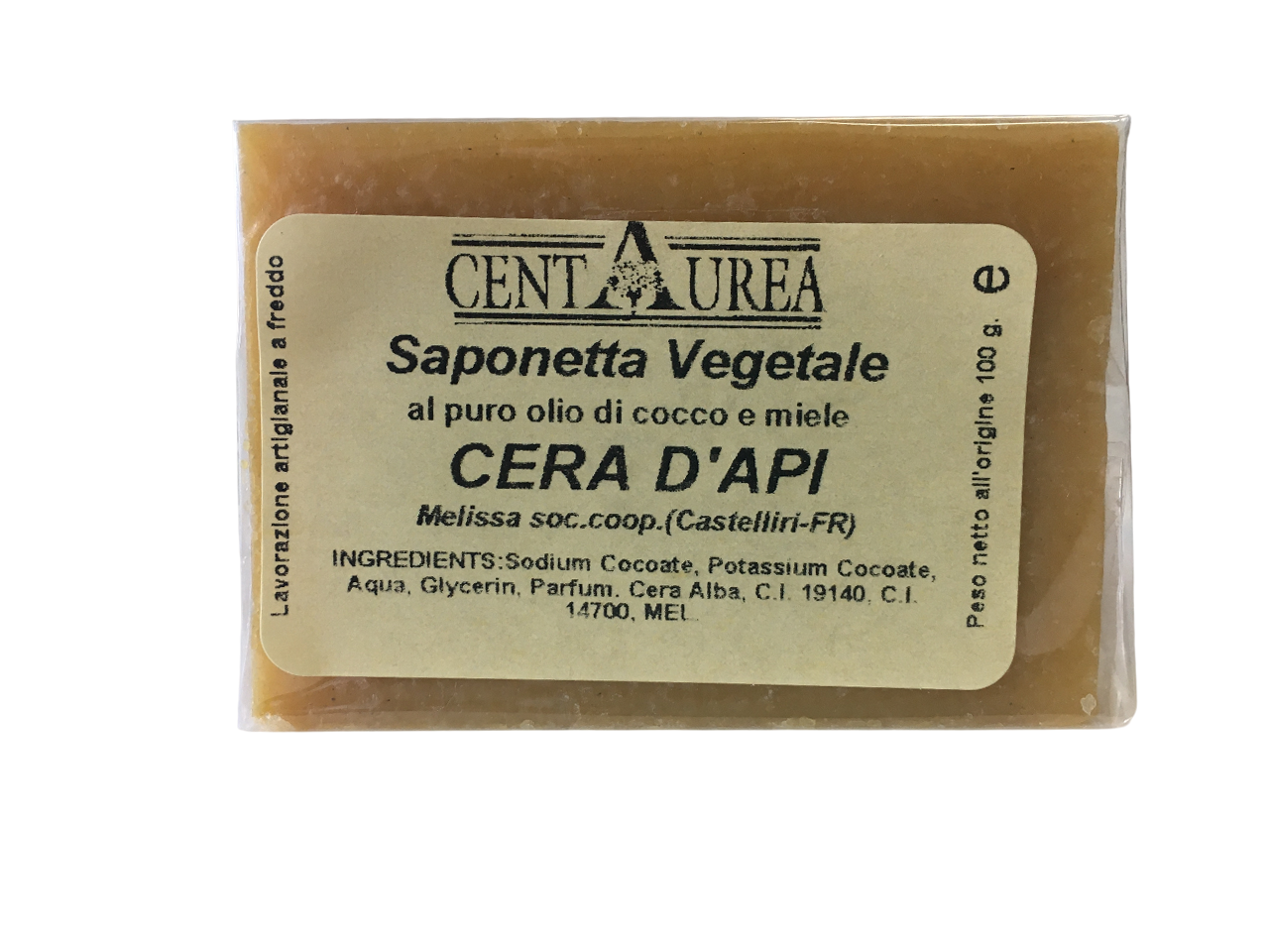 coop melissa sapone vegetale gr. 100 alla cera d'api - foto 1