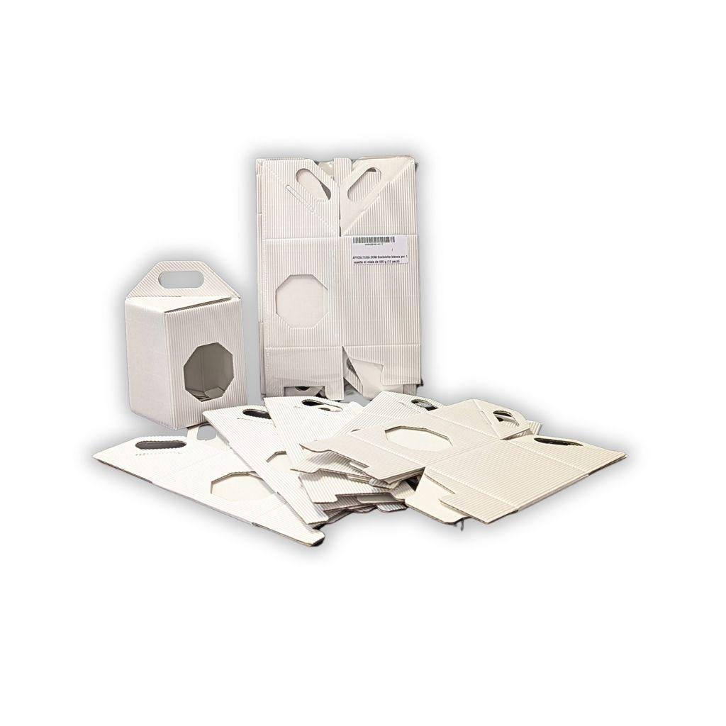 Scatolette piegate e assemblate per vasetti miele 500g confezione da 10