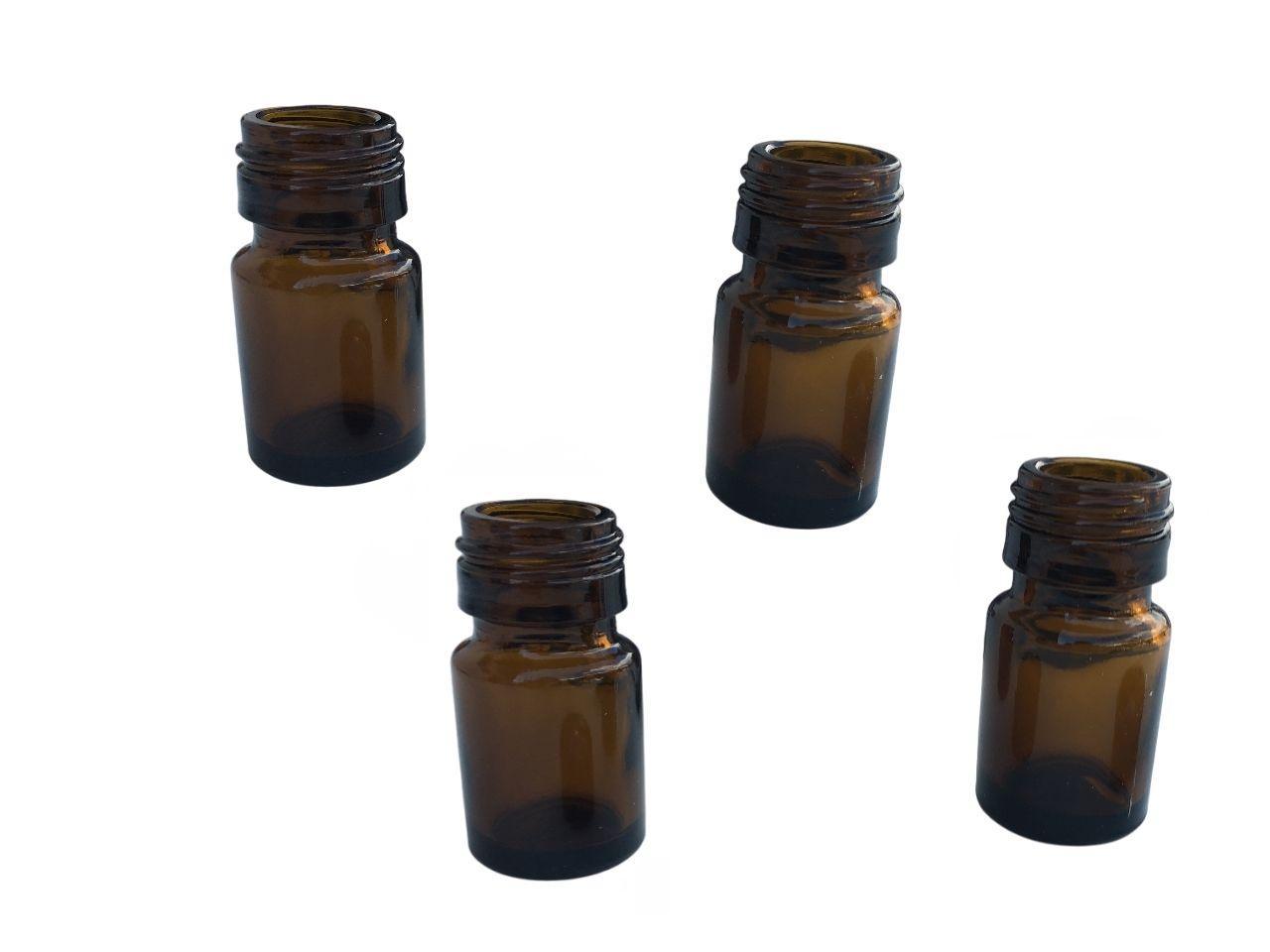 Dettaglio vasetti in vetro scuro 15 cc per prodotti apistici