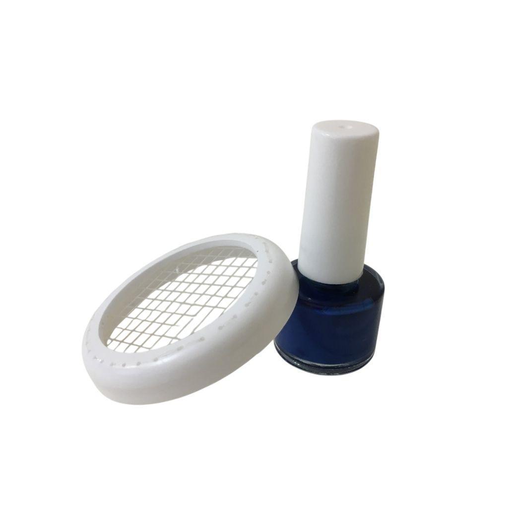 Flacone marcatore regina con colore blu e retina inclusa